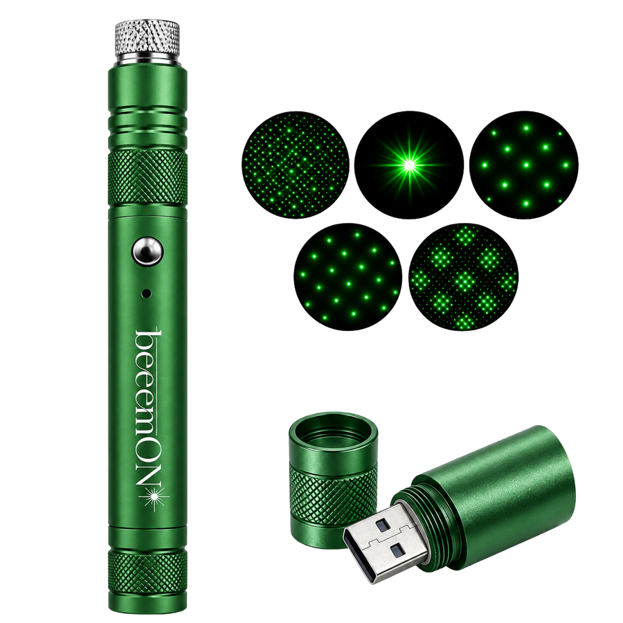Green beeem ON device and USB charging accessory